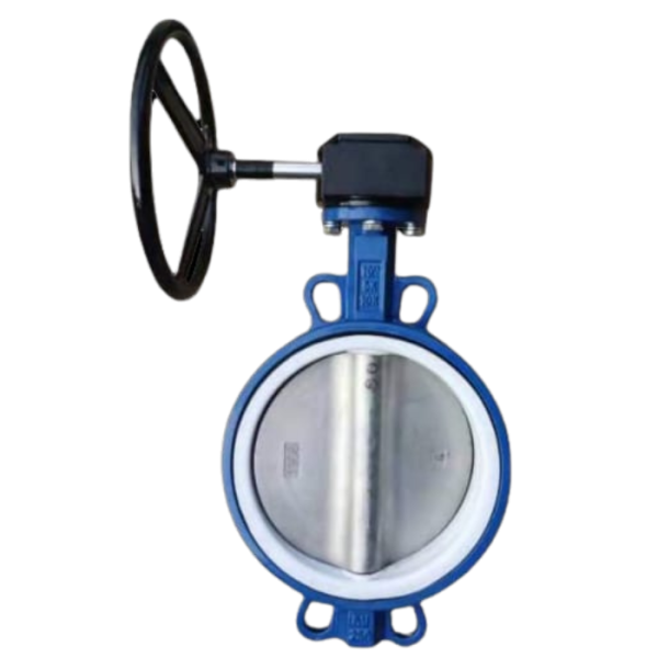 BUTTERFLY VALVE WAFER TYPE GEAR OPT PTFE BRACOO